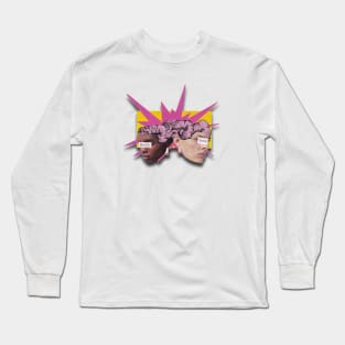 Mind Body Soul Racial Harmony Collage Art Long Sleeve T-Shirt